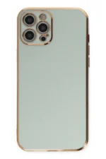 Uray store Apple iPhone 12 Pro Kılıf Volet Silikon - Açık Yeşil - Görsel 2