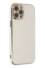 Uray store Apple iPhone 12 Pro Kılıf Volet Silikon - Beyaz