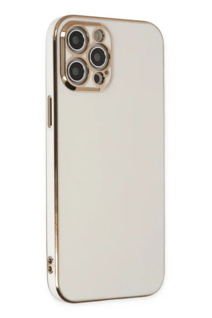 Uray store Apple iPhone 12 Pro Kılıf Volet Silikon - Beyaz