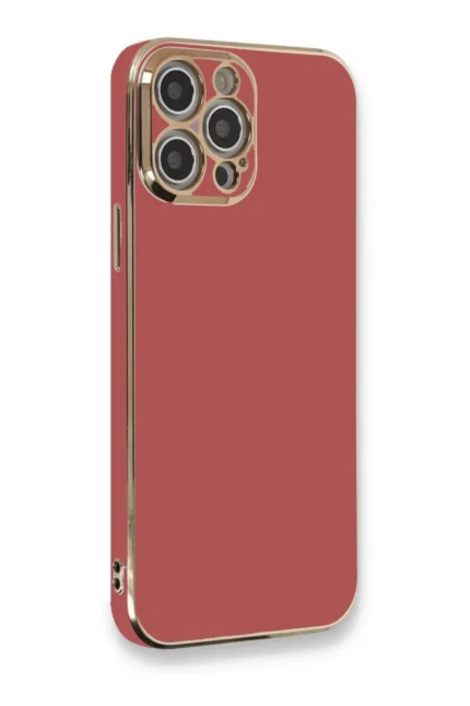 Uray store Apple iPhone 12 Pro Kılıf Volet Silikon - Kırmızı