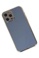 Uray store Apple iPhone 12 Pro Kılıf Volet Silikon - Mavi - Görsel 3