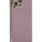 Uray store Apple iPhone 12 Pro Kılıf Volet Silikon - Mor