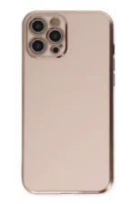 Uray store Apple iPhone 12 Pro Kılıf Volet Silikon - Pembe - Görsel 2