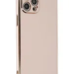 Uray store Apple iPhone 12 Pro Kılıf Volet Silikon - Pembe