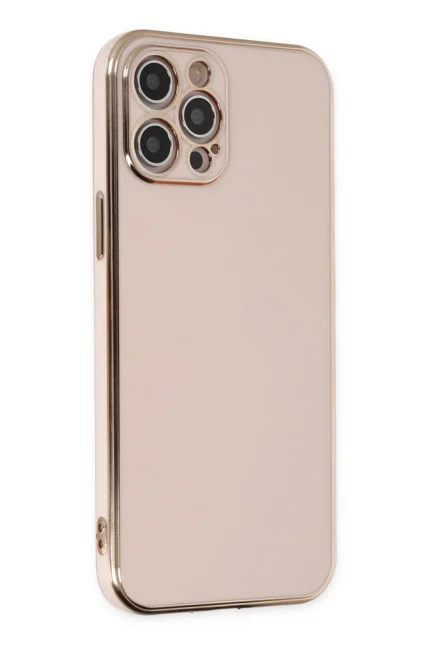 Uray store Apple iPhone 12 Pro Kılıf Volet Silikon - Pembe