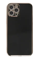 Uray store Apple iPhone 12 Pro Kılıf Volet Silikon - Siyah - Görsel 2