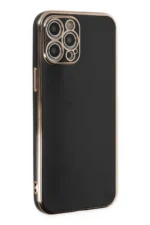 Uray store Apple iPhone 12 Pro Kılıf Volet Silikon - Siyah