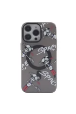 Uray store Apple iPhone 12 Pro Max Kılıf Apollo Magneticsafe Desenli Kapak - Apollo Siyah - 3 - Görsel 3