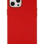 Uray store Apple iPhone 12 Pro Max Kılıf Asya Deri Silikon - Kırmızı