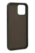 Uray store Apple iPhone 12 Pro Max Kılıf Asya Deri Silikon - Koyu Yeşil - Görsel 4