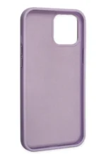 Uray store Apple iPhone 12 Pro Max Kılıf Asya Deri Silikon - Lila - Görsel 4