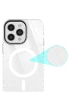 Uray store Apple iPhone 12 Pro Max Kılıf Beta Magneticsafe Silikon - Şeffaf - Görsel 7