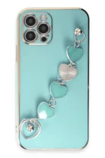 Uray store Apple iPhone 12 Pro Max Kılıf Esila Silikon - Su Yeşili