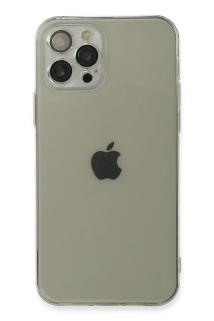 Uray store Apple iPhone 12 Pro Max Kılıf Fly Lens Silikon - Şeffaf