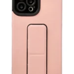 Uray store Apple iPhone 12 Pro Max Kılıf Mega Standlı Silikon - Pudra