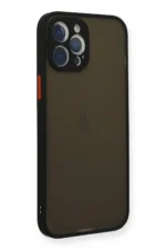 Uray store Apple iPhone 12 Pro Max Kılıf Montreal Silikon Kapak - Siyah - Görsel 2