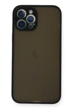 Uray store Apple iPhone 12 Pro Max Kılıf Montreal Silikon Kapak - Siyah