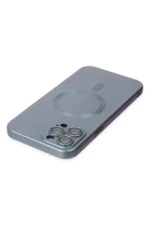 Uray store Apple iPhone 12 Pro Max Kılıf Moshi Lens Magneticsafe Silikon - Sierra Blue - Görsel 4
