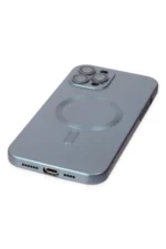 Uray store Apple iPhone 12 Pro Max Kılıf Moshi Lens Magneticsafe Silikon - Sierra Blue - Görsel 5