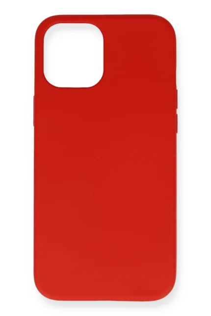 Uray store Apple iPhone 12 Pro Max Kılıf Nano içi Kadife Silikon- Kırmızı