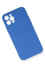Uray store Apple iPhone 12 Pro Max Kılıf Nano içi Kadife Silikon - Mavi - Görsel 2