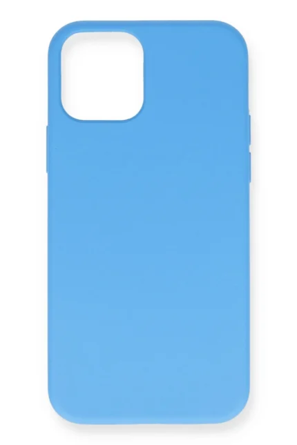Uray store Apple iPhone 12 Pro Max Kılıf Nano içi Kadife Silikon- Mavi