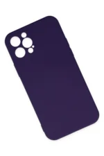 Uray store Apple iPhone 12 Pro Max Kılıf Nano içi Kadife Silikon - Mor - Görsel 2