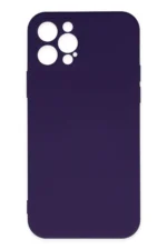 Uray store Apple iPhone 12 Pro Max Kılıf Nano içi Kadife Silikon - Mor