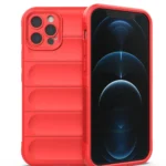 Uray store Apple iPhone 12 Pro Max Kılıf Optimum Silikon - Kırmızı
