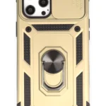 Uray store Apple iPhone 12 Pro Max Kılıf Pars Lens Yüzüklü Silikon - Gold