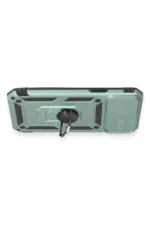 Uray store Apple iPhone 12 Pro Max Kılıf Pars Lens Yüzüklü Silikon - Yeşil - Görsel 3
