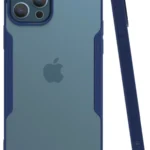 Uray store Apple iPhone 12 Pro Max Kılıf Platin Silikon - Lacivert