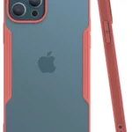 Uray store Apple iPhone 12 Pro Max Kılıf Platin Silikon - Pembe