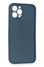 Uray store Apple iPhone 12 Pro Max Kılıf PP Ultra İnce Kapak - Mavi - Görsel 3