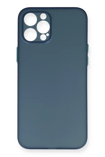 Uray store Apple iPhone 12 Pro Max Kılıf PP Ultra İnce Kapak - Mavi