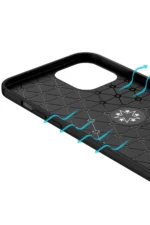 Uray store Apple iPhone 12 Pro Max Kılıf Range Yüzüklü Silikon - Kırmızı - Görsel 7
