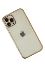 Uray store Apple iPhone 12 Pro Max Kılıf Razer Lensli Silikon - Gold - Görsel 2