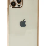 Uray store Apple iPhone 12 Pro Max Kılıf Razer Lensli Silikon - Gold