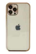 Uray store Apple iPhone 12 Pro Max Kılıf Razer Lensli Silikon - Gold