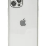 Uray store Apple iPhone 12 Pro Max Kılıf Razer Lensli Silikon - Gümüş