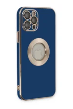 Uray store Apple iPhone 12 Pro Max Kılıf Store Silikon - Mavi