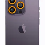 Uray store Apple iPhone 12 Pro Max Neon Fosforlu Kamera Lens - Sarı
