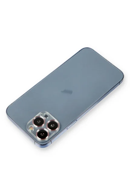 Uray store Apple iPhone 12 Pro Metal Kamera Lens Koruma Cam - Mor