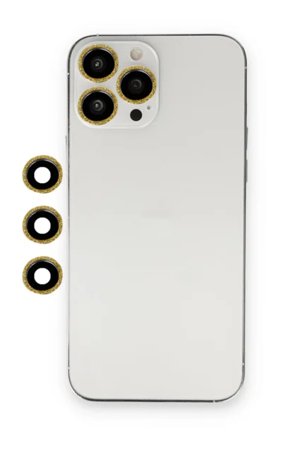 Uray store Apple iPhone 12 Pro Shine Kamera Lens - Gold