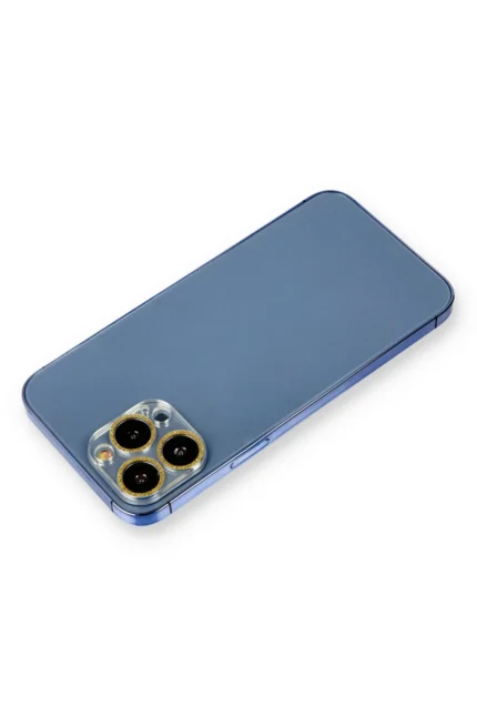 Uray store Apple iPhone 12 Pro Shine Kamera Lens Koruma Cam - Gold