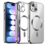 Uray store Apple iPhone 13 Kılıf Kross Magneticsafe Kapak - Gümüş