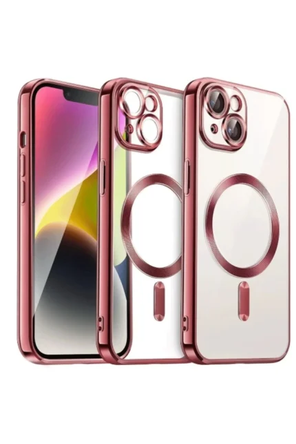 Uray store Apple iPhone 13 Kılıf Kross Magneticsafe Kapak - Kırmızı