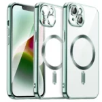 Uray store Apple iPhone 13 Kılıf Kross Magneticsafe Kapak - Koyu Yeşil