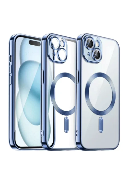 Uray store Apple iPhone 13 Kılıf Kross Magneticsafe Kapak - Sierra Blue