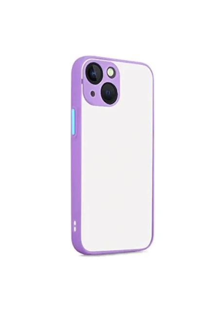 Uray store Apple iPhone 13 Kılıf Montreal Silikon Kapak - Mor
